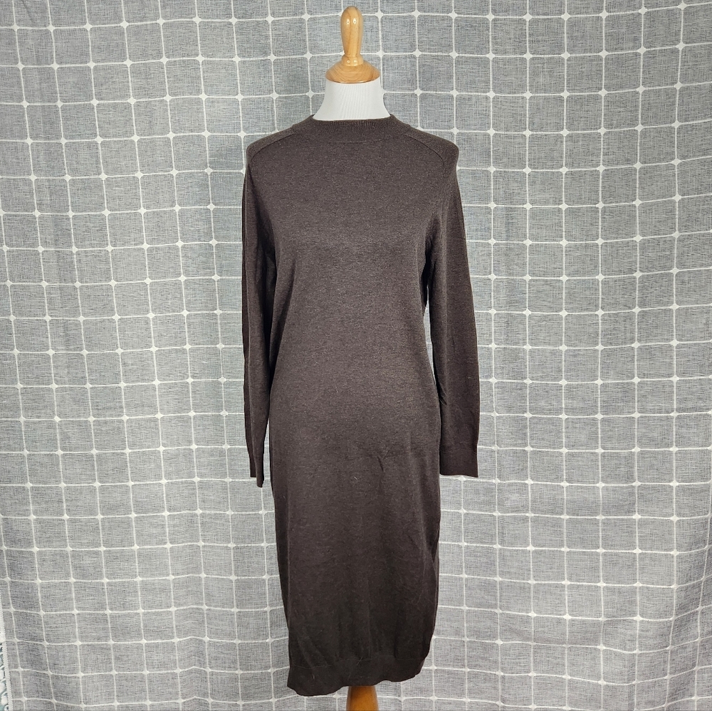 Weekend MaxMara Chocolate Long Sleeve Dress